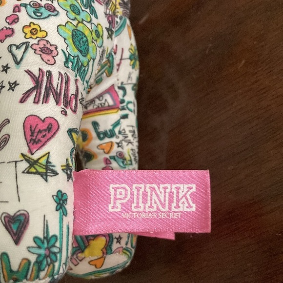 3 for $12 Bundle sale! Victoria's Secret Pink Plush Cloth Dog Graffiti Love - Picture 7 of 9